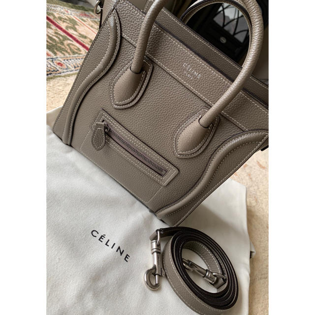 celine 希少　旧ロゴ　ラゲージナノ　スリ