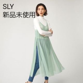 スライ(SLY)の【新品】SLY SEER CAMI DRESS フリーサイズ(ロングワンピース/マキシワンピース)