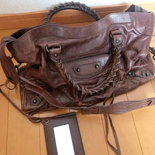 BALENCIAGA シティ　ブラウン