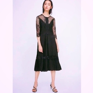 Zara Zara結婚式ワンピース レースワンピースの通販 By Kshop ザラならラクマ