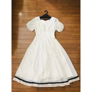 ジルバイジルスチュアート(JILL by JILLSTUART)の新品★ ジルバイジルスチュアート★ドットシフォンワンピース★S(ひざ丈ワンピース)