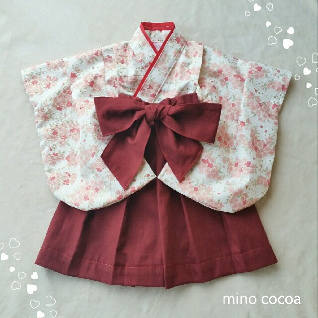 【完成品販売】handmade baby HAKAMA70-80cm