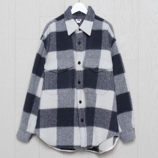 ビューティアンドユースユナイテッドアローズ(BEAUTY&YOUTH UNITED ARROWS)の即完売 H beauty&youth FLUFFY CHECK BIG CPO(ブルゾン)