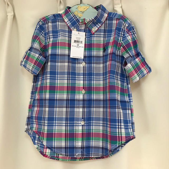 Ralph Lauren(ラルフローレン)の新品未使用　ラルフローレン半袖シャツ　24M キッズ/ベビー/マタニティのキッズ服男の子用(90cm~)(Tシャツ/カットソー)の商品写真