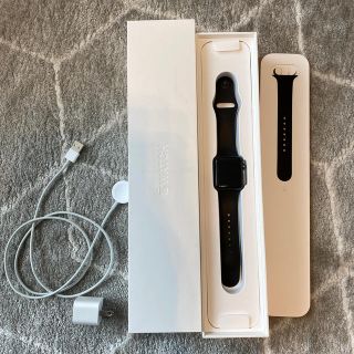 アップルウォッチ(Apple Watch)のApple watch series2 38mm スペースグレイ　アルミ(腕時計(デジタル))