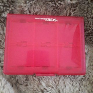 ニンテンドー3DS(ニンテンドー3DS)の3DSソフト入れピンク(携帯用ゲームソフト)