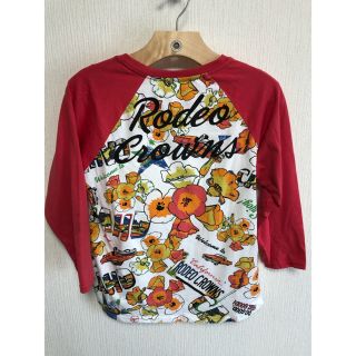 ロデオクラウンズ(RODEO CROWNS)の❸（洗）【ロデオクラウン】サングラス　花柄　カラフル　ロンT  未使用　S(Tシャツ(長袖/七分))