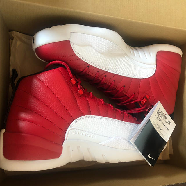 納品書原本付き NIKE AIR JORDAN 12 RETRO GYM RED