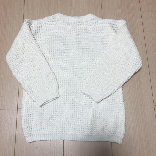 GLOBAL WORK(グローバルワーク)のひまわり様専用 GLOBAL WORK ニット 白 キッズ/ベビー/マタニティのキッズ服女の子用(90cm~)(ニット)の商品写真