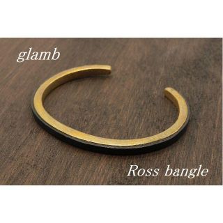 グラム(glamb)の【T132】glamb Ross bangle グラン 真鍮 レザー バングル(バングル/リストバンド)