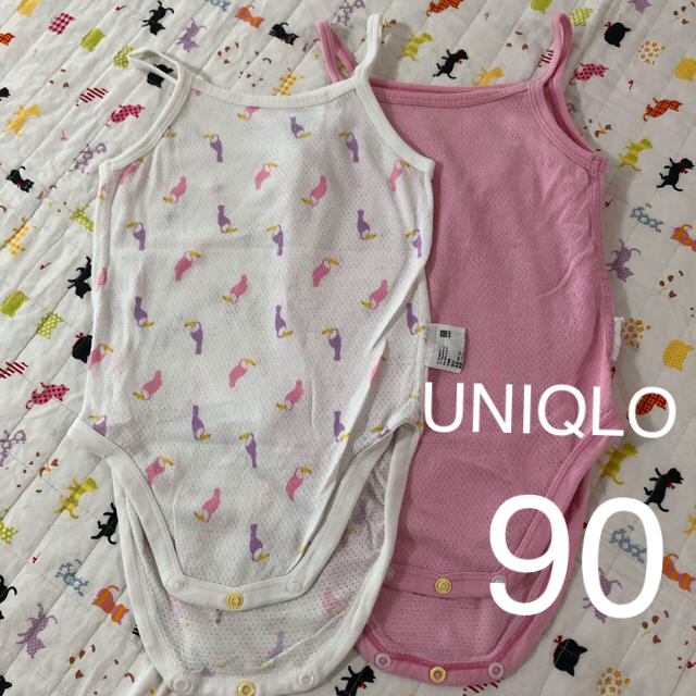 UNIQLO(ユニクロ)のキッズ　キャミソール肌着　90 キッズ/ベビー/マタニティのキッズ服女の子用(90cm~)(下着)の商品写真