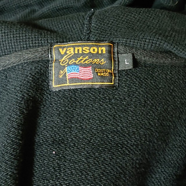 VANSON(バンソン)のバンソン ネックウォーマー付きボーン パーカー L メンズのトップス(パーカー)の商品写真