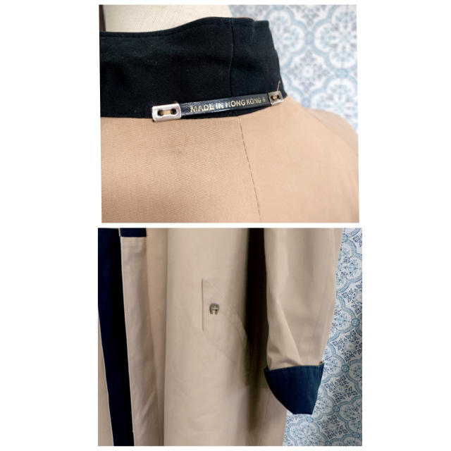 AIGNER】リバーシブルトレンチコート 美品 アメリカ ヴィンテージ www