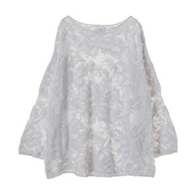 トップス【新品】CLANE クラネ / SHEER FLOWER KNIT TOPS