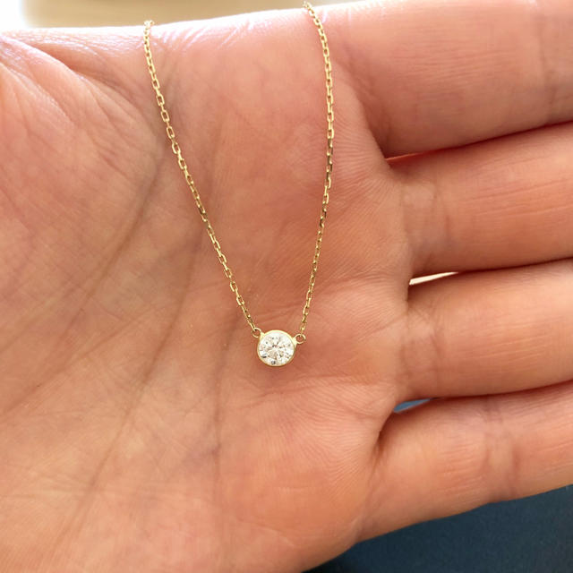 お値下げ！♡K18 0.3ctDIAネックス♡ レディースのアクセサリー(ネックレス)の商品写真