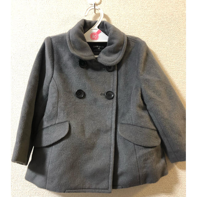 COMME CA ISM(コムサイズム)の【専用】COMME CA ISM ピーコート＊90＊グレー キッズ/ベビー/マタニティのキッズ服男の子用(90cm~)(コート)の商品写真