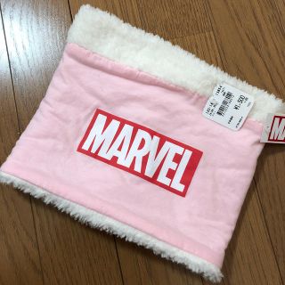 マーベル(MARVEL)のMARVELマーベル★キッズ用ネックウォーマー ピンク×白(マフラー/ストール)