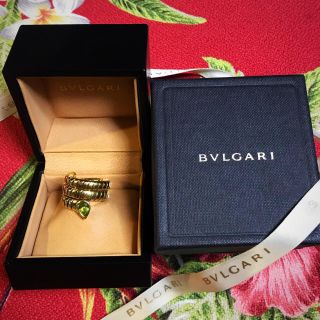 ブルガリ(BVLGARI)のBVLGARI■ブルガリ トゥボガス スネーク リング■ペリドット K18YG(リング(指輪))