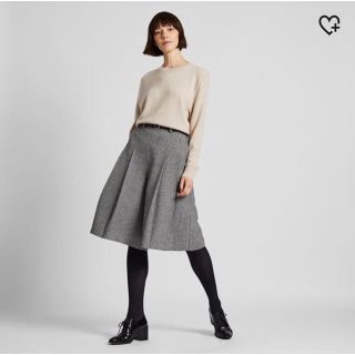 ユニクロ(UNIQLO)のユニクロ ツイードキュロットパンツ ウエスト58cm(キュロット)