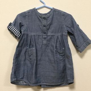 プチバトー(PETIT BATEAU)のプチバトー デニムワンピース(ワンピース)