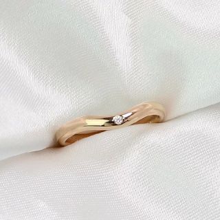 ティファニー(Tiffany & Co.)のティファニー Tiffany ダイヤモンド カーブド バンド リング(リング(指輪))