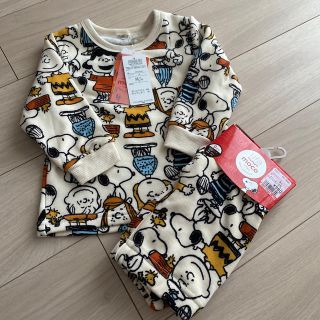 スヌーピー(SNOOPY)の【専用です】SNOOPY 裏起毛トレーナー パンツセット90cm(Tシャツ/カットソー)