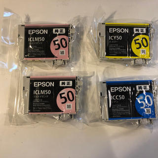 エプソン(EPSON)のエプソン 純正 ICLM50 ライトマゼンタ イエロー シアン 4つセット(オフィス用品一般)