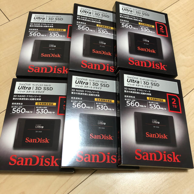 SanDisk(サンディスク)のSSD スマホ/家電/カメラのPC/タブレット(PCパーツ)の商品写真