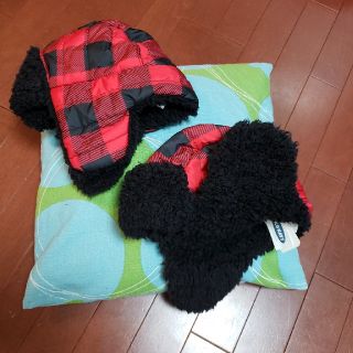 オールドネイビー(Old Navy)の新品 未使用 双子コーデ！帽子 耳当て付き！S～M 53㎝、L～XL 56㎝！(帽子)