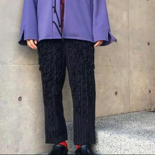 コムデギャルソンオムプリュス(COMME des GARCONS HOMME PLUS)のコムデギャルソン　フリルパンツ(スラックス)