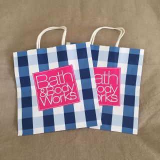 バスアンドボディーワークス(Bath & Body Works)の【新品・国内非売】B&Bショップ袋2枚(ショップ袋)