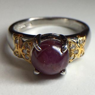 ジュエリーマキ(ジュエリーマキ)の大粒スタールビー3.86ct・Pt900＆K18・リング(リング(指輪))