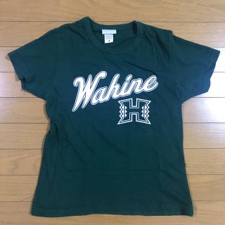 ハワイ大学　Ｔシャツ　ワヒネ　レディース　MADE IN U.S.A(Tシャツ(半袖/袖なし))