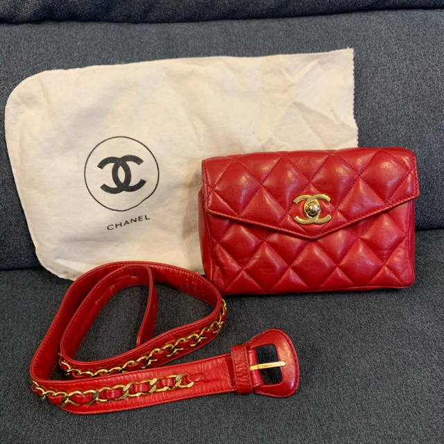 シャネル　CHANEL ウエストポーチ　ヴィンテージ　レアバッグ