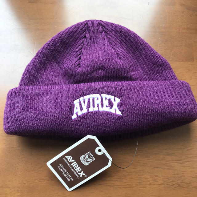 AVIREX(アヴィレックス)のavirex ニット帽　【新品　未使用】 レディースの帽子(ニット帽/ビーニー)の商品写真