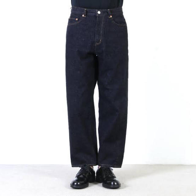 税込19800円サイズYAECA WIDE STRAIGHT DENIM indigo 29 - デニム/ジーンズ