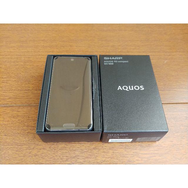 新品　SHARP AQUOS R2 compact SH-M09　ブラックスマートフォン/携帯電話