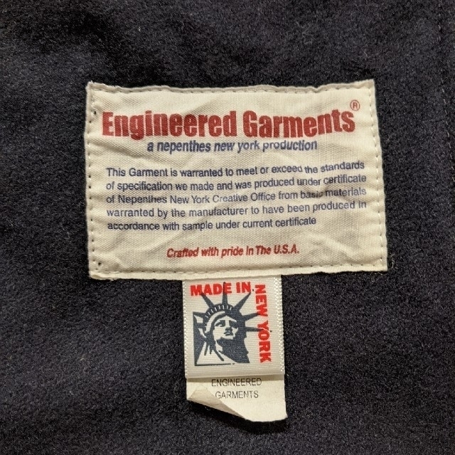 Engineered Garments(エンジニアードガーメンツ)のEngineered Garments Pコート サイズS(M相当) メンズのジャケット/アウター(ピーコート)の商品写真