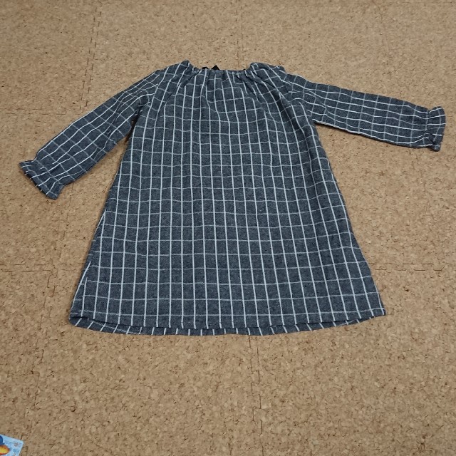 ベルメゾン(ベルメゾン)のチェックワンピース 110  キッズ/ベビー/マタニティのキッズ服女の子用(90cm~)(ワンピース)の商品写真