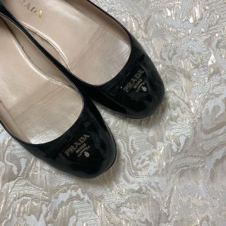 プラダ(PRADA)のPRADA フラットシューズ　エナメルパンプス　36サイズ(バレエシューズ)