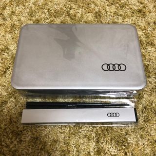 アウディ(AUDI)の　AUDI アウディ　弁当箱　箸　セット(弁当用品)