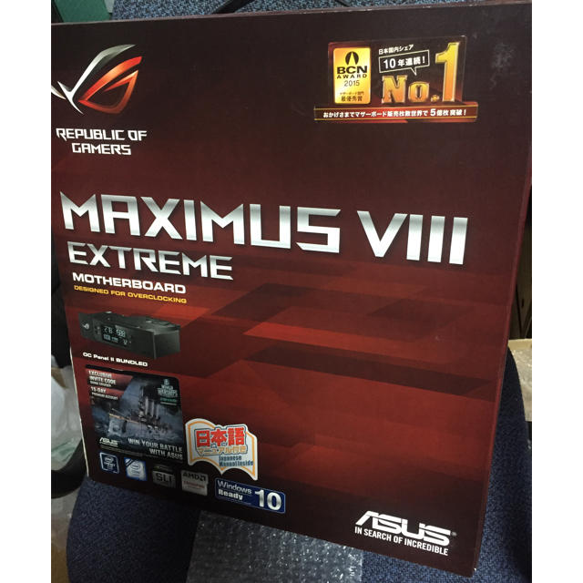 PC/タブレットROG MAXIMUS VIII EXTREME Z170+6700K+FAN
