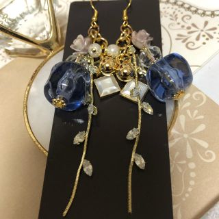 ブラウン珊瑚のピアス♡イヤリング(ピアス)