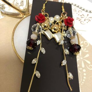 赤珊瑚のピアス♡イヤリング(ピアス)