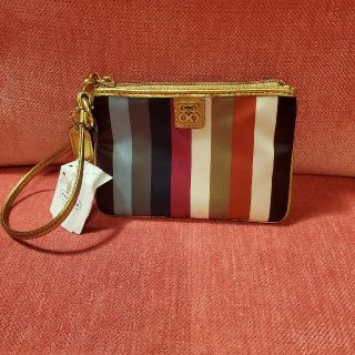 コーチ(COACH)のCOACH ストラップポーチ ストライプ ミニ(ポーチ)