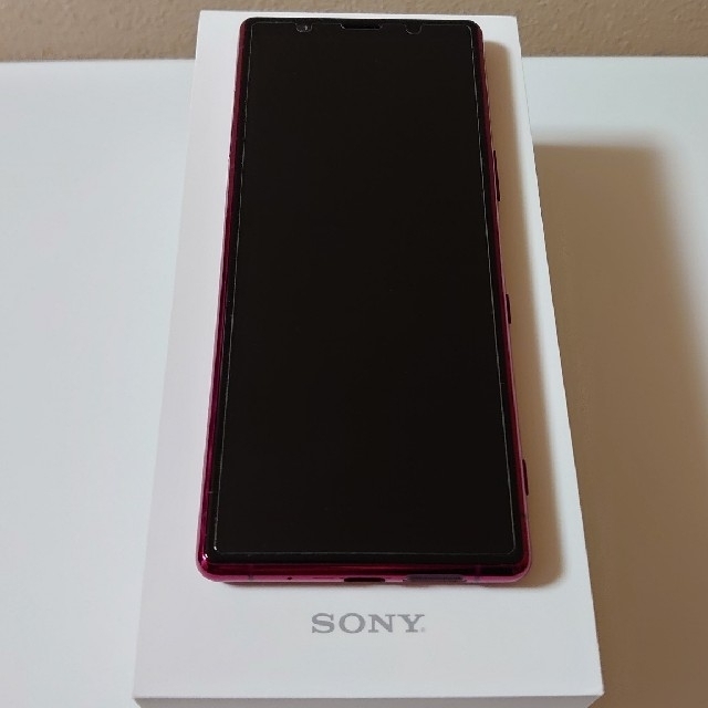 スマホ/家電/カメラ【美品】Sony Xperia5 J9210 red