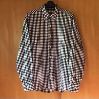 コモリ(COMOLI)のROLL UP GINGHAM CHECK SHIRT (シャツ)