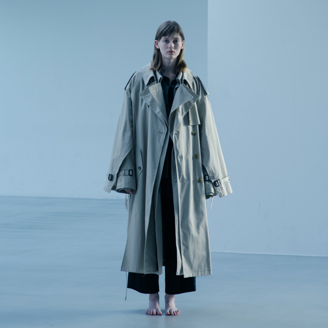 定番の冬ギフト SUNSEA COAT TRENCH OVERSIZED LAY 20ss stein