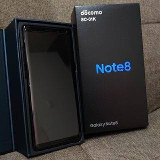 サムスン(SAMSUNG)のSIMロック解除済み docomo SC-01K galaxy note8 (スマートフォン本体)