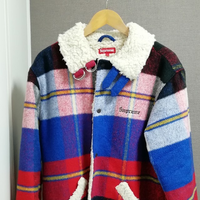 Supreme Plaid Shearling Bomber jacket